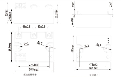 QMC380D20P-24(NPN) 20A 380V SSR Single Phase Motor Control Forward Rotation and Reverse Rotation Solid State Relay