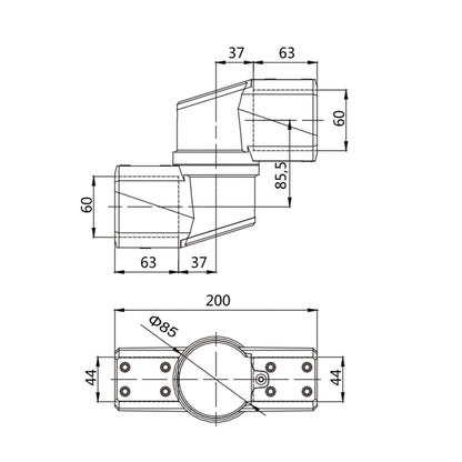Electrical Equipment Enclosures Racks and Cabinets Model  Swivel Base Aluminium  Alloy Tube