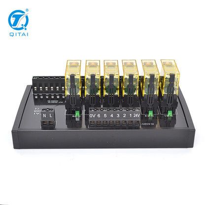 QMY606 250V 2A  1C 1O PLC  6--bit  Power Relay Module Input Side with Surge Absorber Circuit Miswiring protection