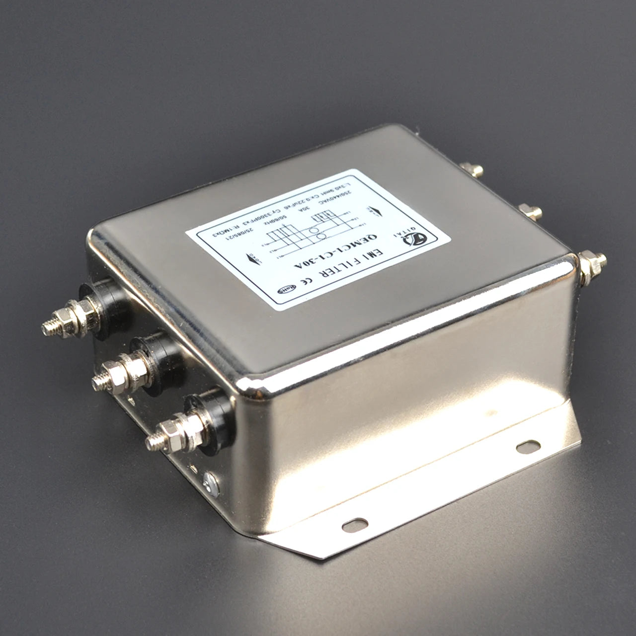 General Purpose Filter Three-Phase AC Power Filter 30A  Power Filter with Plug-In Connection