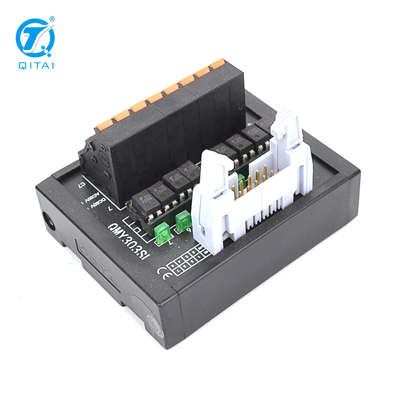 QMY303SL Brand New QMY303SL 5V 1KHz SSR PLC Counter NPN PNP Input Output Terminal Block Module 0.5A Max Current PLC Interface
