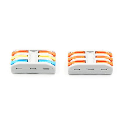 QPCT 2-3 Universal Compact 3 P Push-in Terminal Block Quick Wire Conductor Quick-insert Push-type Terminal BlockS