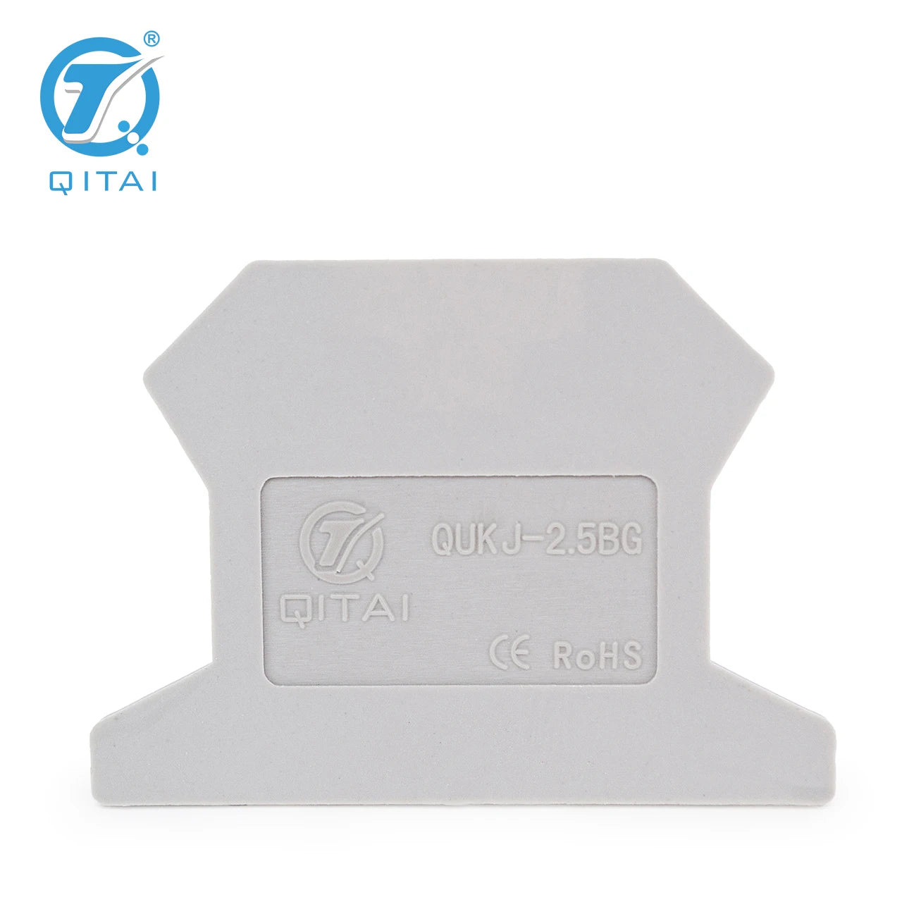 QUKJ-2.5BG Din Rail Terminal Blocks D-UK 2,5 End Cover Electrical Control Connection Terminal Block Accessories