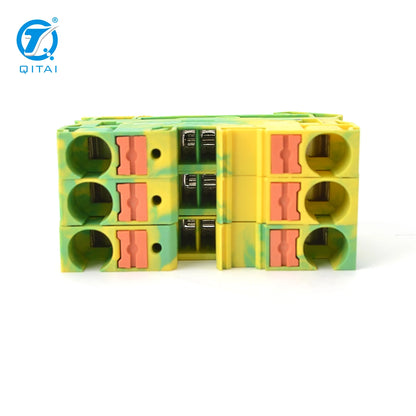 QPT2.5PE QPT4PE QPT6  Electronic Automatic Wire Normal Terminal Blocks Strips Grounding Terminal Blocks