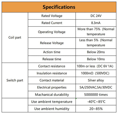 QMY442SL Relay Module 5A 250VAC Efficient Interface for Industrial Control & Automotive Systems