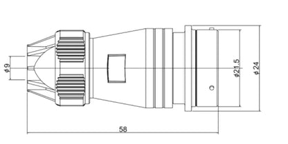 PTV20F-14K  20MM Professional Aviation Wire Connectors Manufacturer CNC Electrical Equipment 2-14 Pin Waterproof Connector