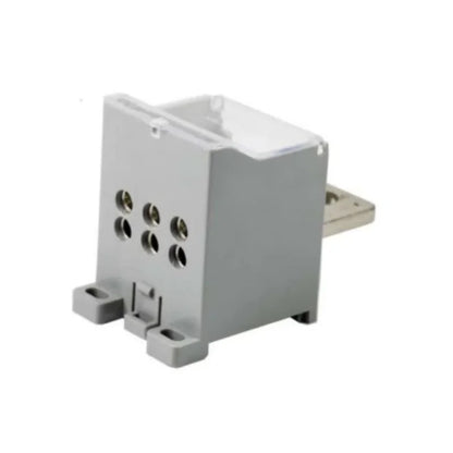 QJFX-600/2x25  Grey Electrical Terminal Block with Transparent Cover Connector Distribution Blocks Rail Blocks Plug Play Type