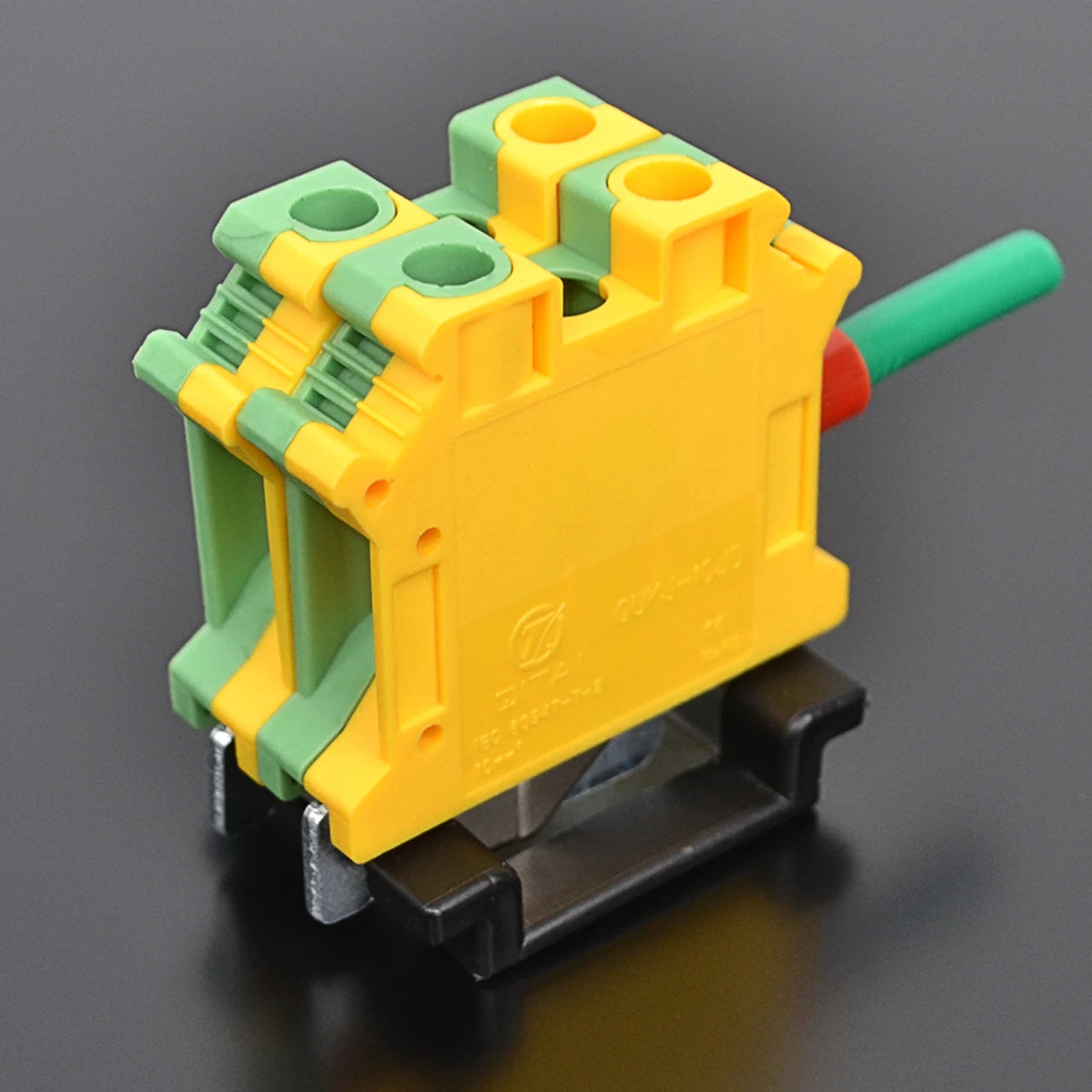 QUKJ-10JD  Earth Din Rail Terminal Block 10 Mm2  Screw Type Ground Terminal Block