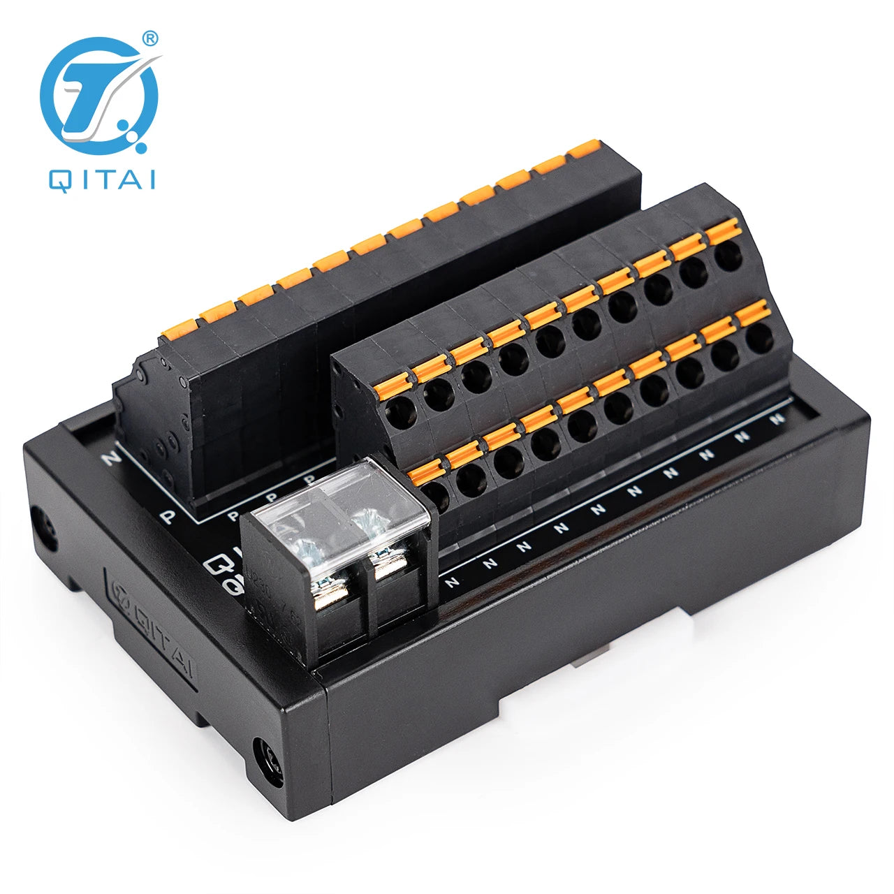 QMT078SL Small Design Terminal Block Module Standard 35mm DIN RAIL High Efficiency 2A DC24V 1.5 Mm² Following/AWG16