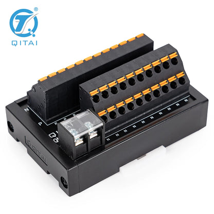 QMT078SL Small Design Terminal Block Module Standard 35mm DIN RAIL High Efficiency 2A DC24V 1.5 Mm² Following/AWG16