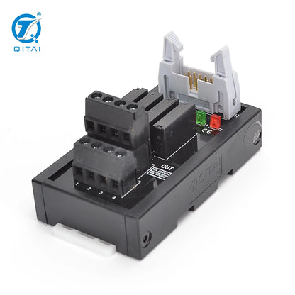 QMY401 Electric SSR Intermediate Relay Converter Module QMY401 4-Pole DC24V 4 8 16 32 Channel PLC 1A Screw Connection Brass