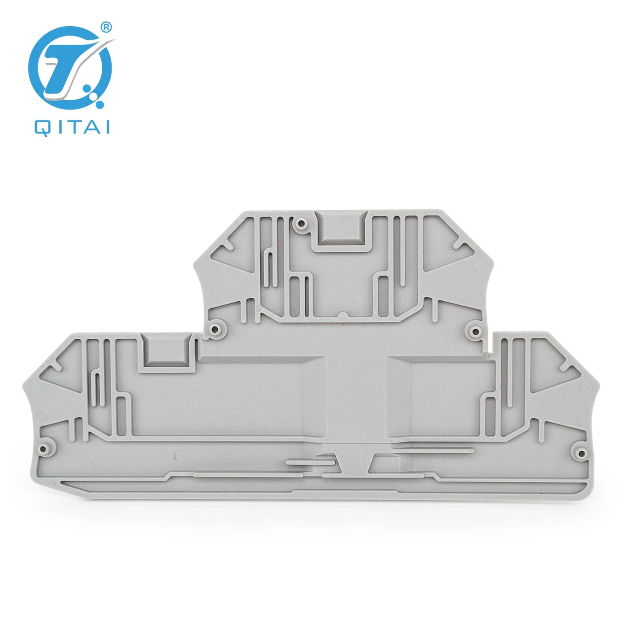 QPTV-2.5/2-2G Din Rail Terminal Blocks D-PTTBV 2,5/4 End Cover Electrical Control Connection Terminal Block Accessories