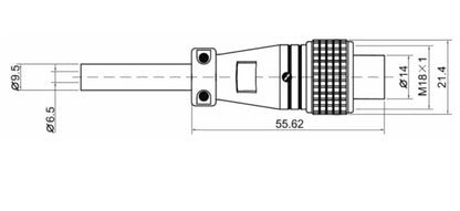 QITAI P16-8A Aviation Plug Socket Cable 2-8 Pin Small Male/Female Connector Wire Connections Solar Power System Power 12mm