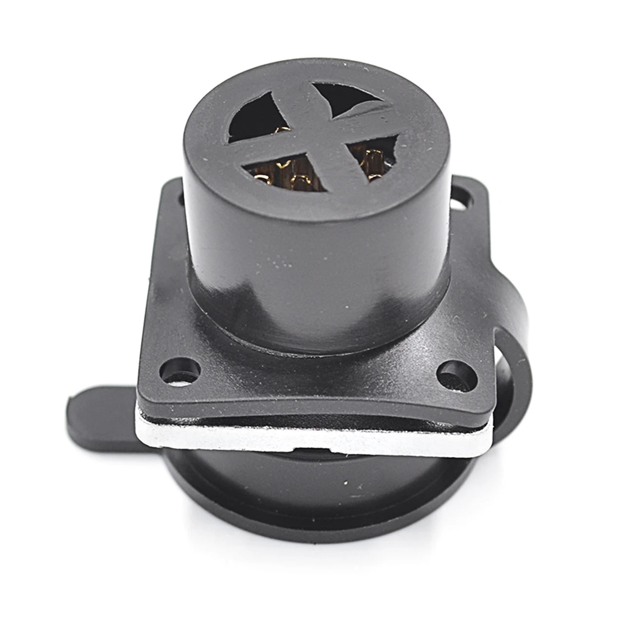 Square Backward Installed Socket  Quick Lock  Mmale Connector   Waterproof Charging Discharging