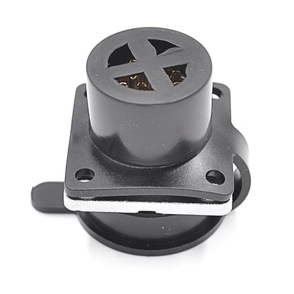 Square Backward Installed Socket  Quick Lock  Mmale Connector   Waterproof Charging Discharging