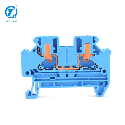 QPTV-4BU 1000V 41A Plug-In Copper 2 Contacts Industrial Automation Equipment Terminal Blocks