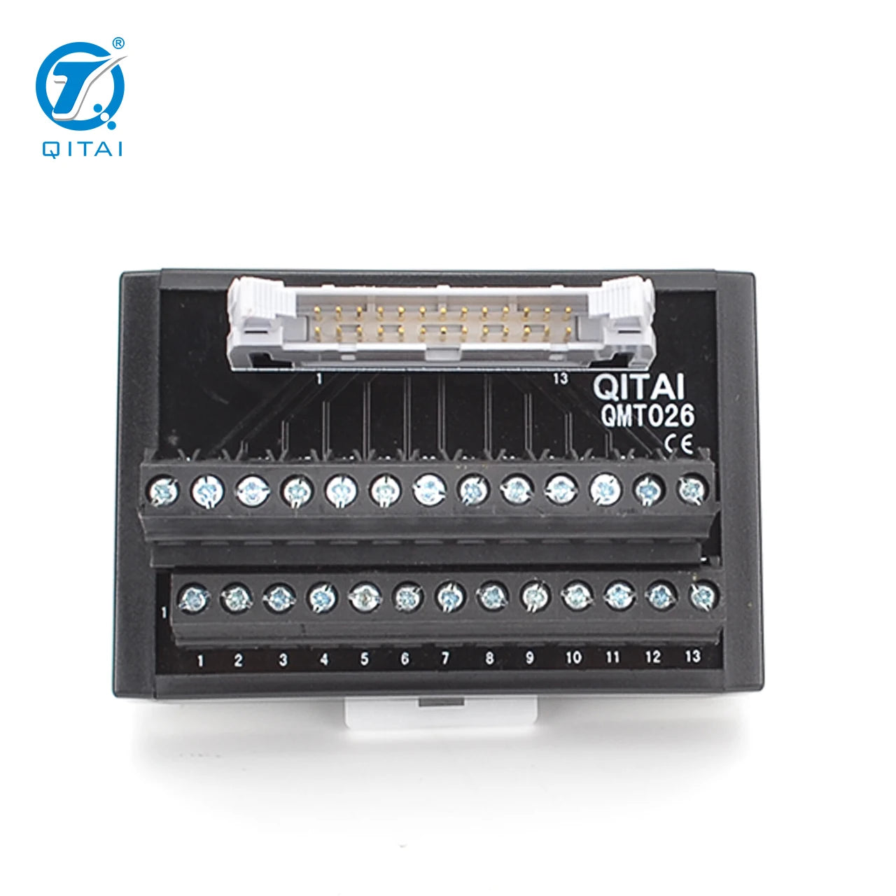 QMT026 26 PIN Input Output European General Use Automotive MIL Wire Connector Electric Terminal Block Module Din Rail Plc