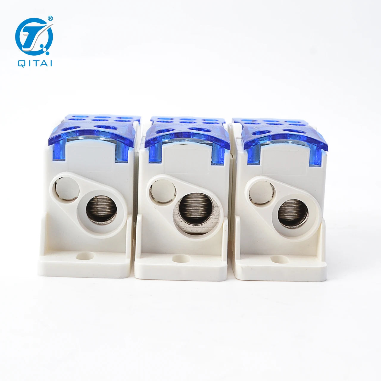 QFJ125A Automotive Industrial Single Pole 125A Power Distribution Terminal Block Screw Connection UKK-125A Brass Contact