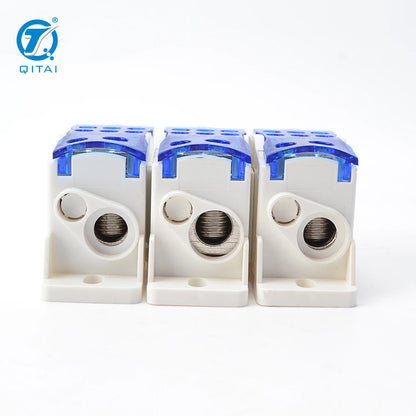 QFJ125A Automotive Industrial Single Pole 125A Power Distribution Terminal Block Screw Connection UKK-125A Brass Contact