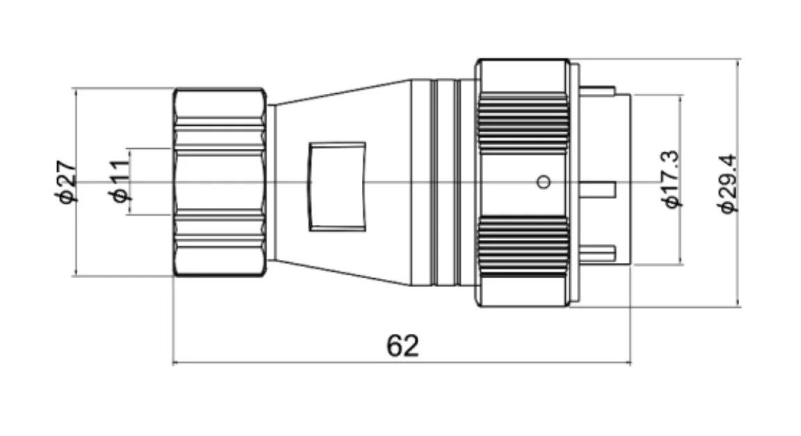 PTG20F-14A  Waterproof Dustproof Industrial Plug Multicore Connector 2/3/4/5/6/7/8/9/10/12/14 Pin Circular Aviation Connector
