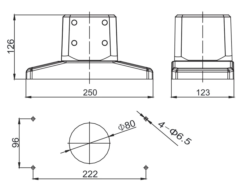 80.80.080.00  Support Arm System Die Casting Aluminium Alloy Cantilever Assembly Suitable for 80*80 Aluminum Tube