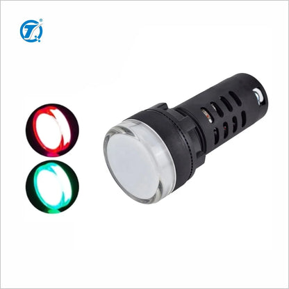 QDN22SA2Z1-P/CGR Dual Color LED Indicator Red Green 12V 24V 220V Pilot Signal Lamp with 22MM Plastic AD16-22SS Indicator Lights