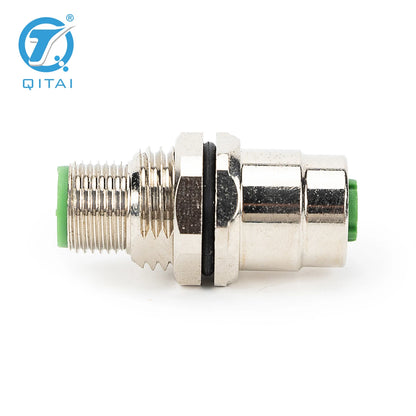 M12-M04D F04D-M16T Panel Mount Connector 4 Pin Male to 5 Pole Female Socket Adapter High Quality Connectors