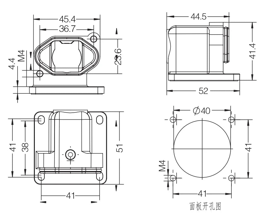 HP3A/H-SP-2H Heavy Duty Connector Compact Series Top Entry Protective Hoods