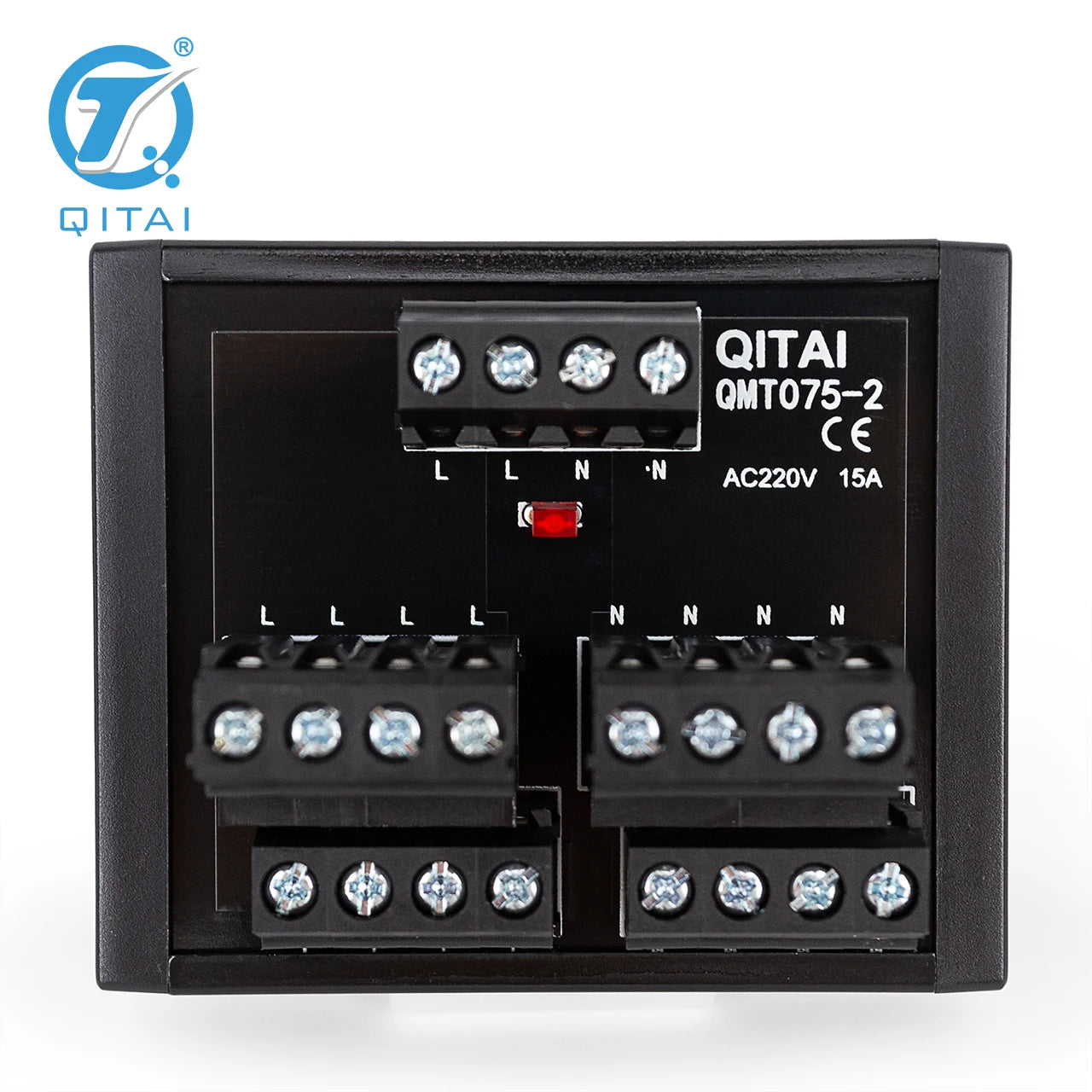 QMT075-2 QITAI General Terminal Block Push-In Connection 35mm DIN Rail AC220V 15A