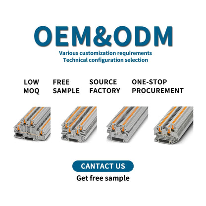QUKJ-DK 1.5mm²  DIKD Screw Three-layer DIN Rail Industrial Control Wiring Termin Wire Block Wire Electrical Terminal Blocks
