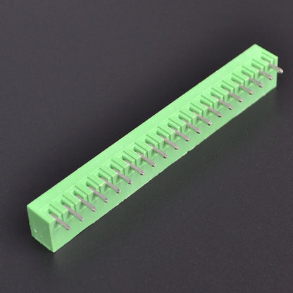 QS-381R-19P PCB Terminal Blocks 3.81mm Pitch 19P 300V 10A Green High Strength Screw Connector