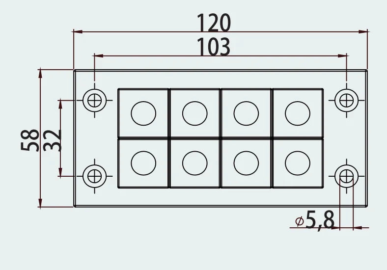 CES 16/8 Cable Entry Systems PA66 UL94 Sealing Module Detachable Frame Cable Entry Plate