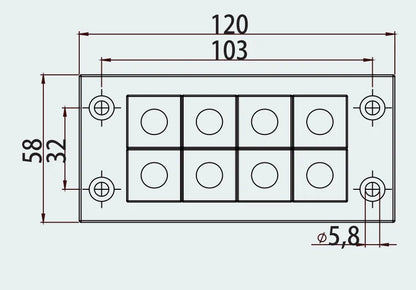 CES 16/8 Cable Entry Systems PA66 UL94 Sealing Module Detachable Frame Cable Entry Plate