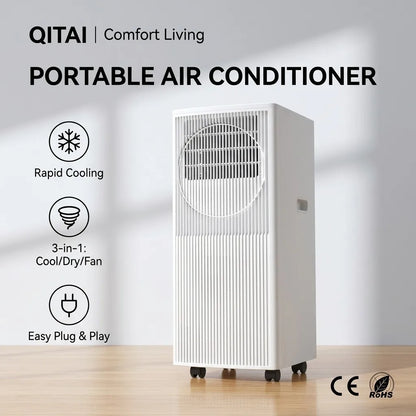 2026 New 9000 BTU Portable Air Conditioner for Home Bedroom Mobile Integrated AC Unit with Easy Installation Window Kit