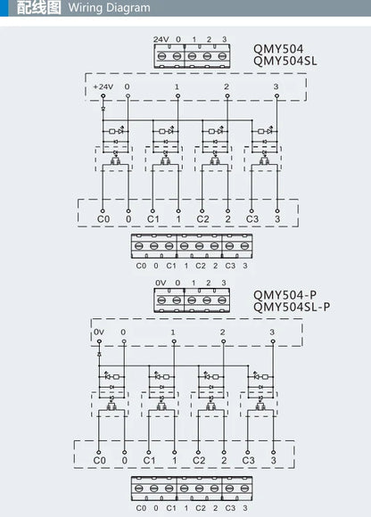 QMY504 Multi-Channel 4 Relay Module with Terminal Blocks  Compact Solution for Electrical Control and Automation