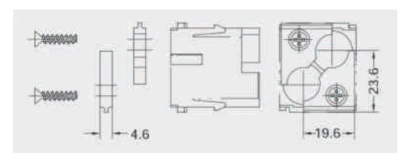 APT-H2MQ Earth Plate Heavy Duty Connector Industrial Connectors Inserts Modular