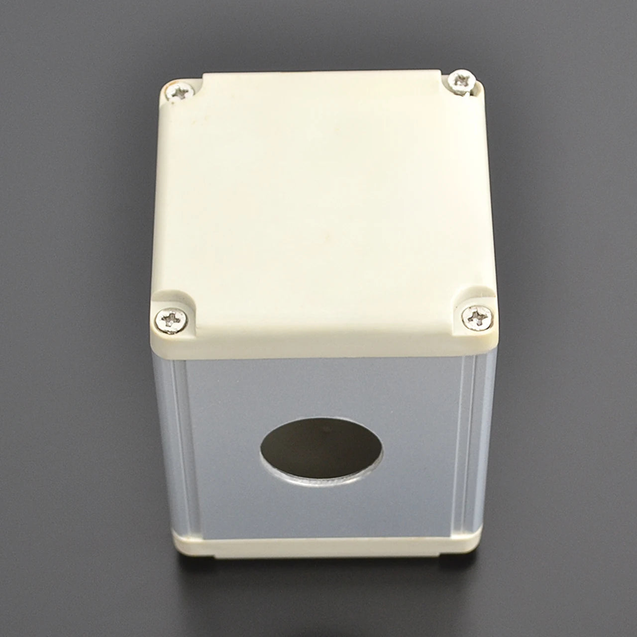 QH31-1 Aluminum Alloy Push Button Switch Box 65*65mm One-Hole Waterproof 22mm 1-Hole IP66  Protection Level