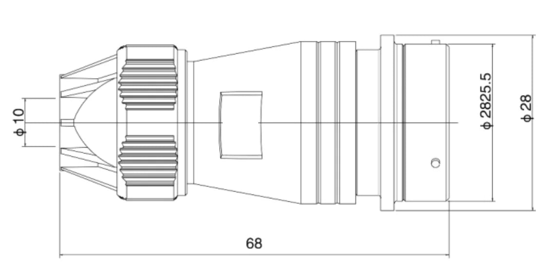 PTV24-19K  24MM Professional Aviation Wire Connectors Manufacturer CNC Electrical Equipment 6/10/12/19 Pin Waterproof Connector