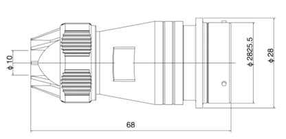 PTV24-19K  24MM Professional Aviation Wire Connectors Manufacturer CNC Electrical Equipment 6/10/12/19 Pin Waterproof Connector