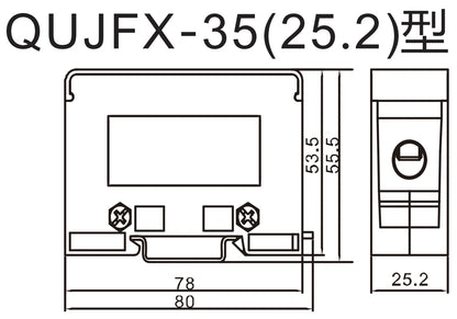 QJFX-35/4x10 Barrier Terminal Strip Automotive Screw Down Termination Distribution & Rail Plug Play Connector