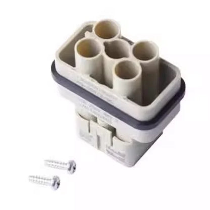 HQ-004/2-MC  DC Power Connector Type and Male Coaxial DC Plug HQ Compact Series Heavy Duty Connector Crimp Terminal Male Insert