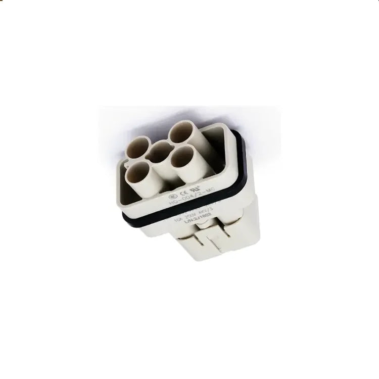 HQ-004/2-MC  DC Power Connector Type and Male Coaxial DC Plug HQ Compact Series Heavy Duty Connector Crimp Terminal Male Insert