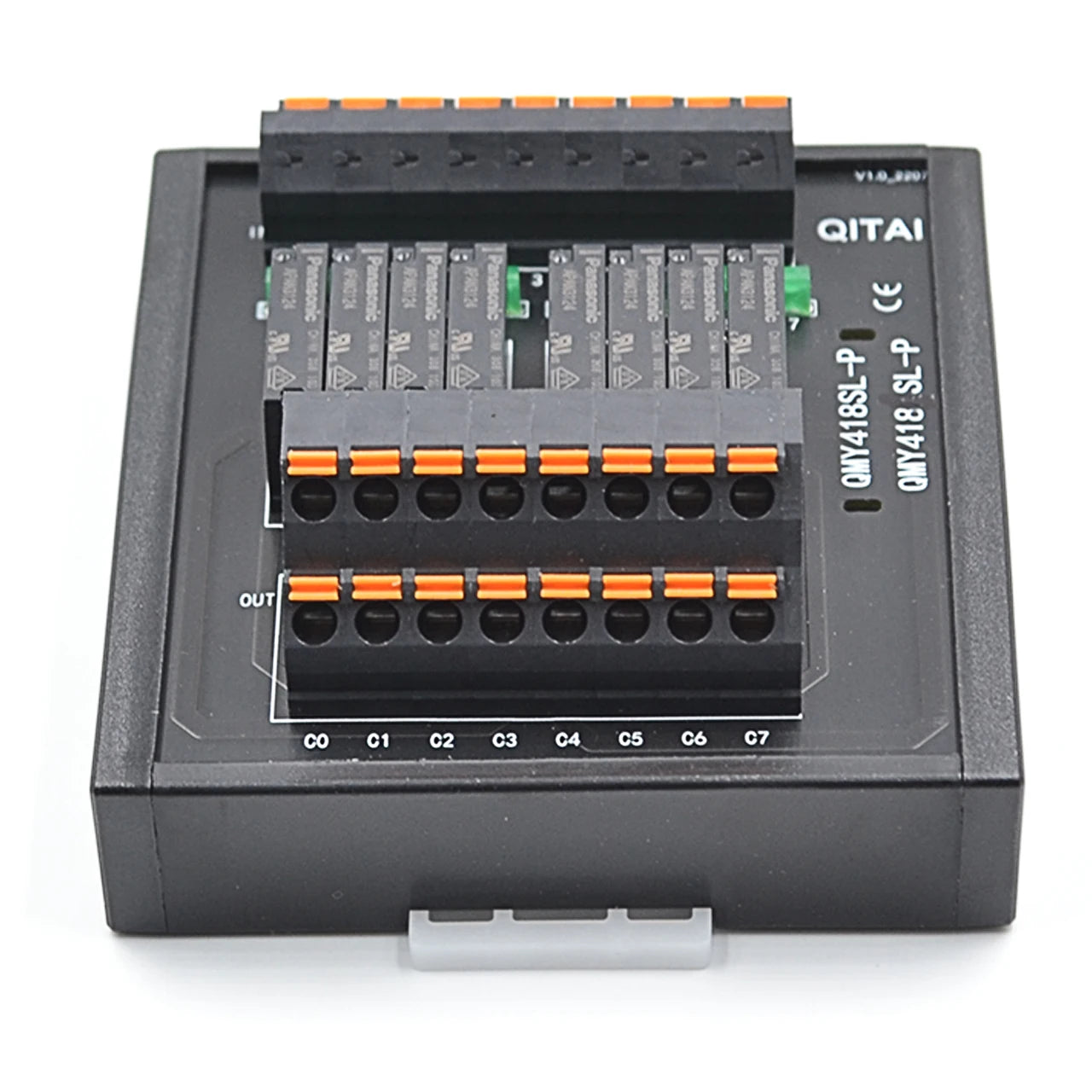 QMY418SL-P Channel 250Vac/30Vdc 5A  Relay Module with Plug in Spring Terminal Block Electromagnetic Relay