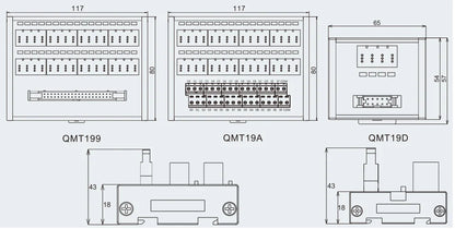 QMT199  E-CON Connects the Terminal Station PNP/NPN Input Output Terminal Block with LED Light