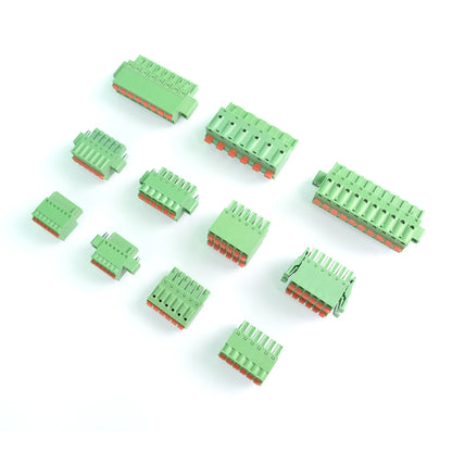 QSP-3.5V  3.50mm 2P-24P Socket Plug Terminal Block Connector PCB Plug-in Type Green Terminal Block