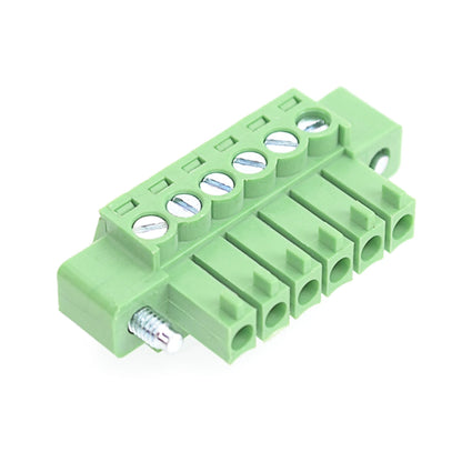 QPV-350F-6P 3.50mm Pitch 6P 300V 10A Male Wire Connector Terminators PCB Screw Plug-in Terminal Block