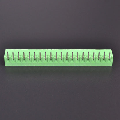 QS-381R-19P PCB Terminal Blocks 3.81mm Pitch 19P 300V 10A Green High Strength Screw Connector