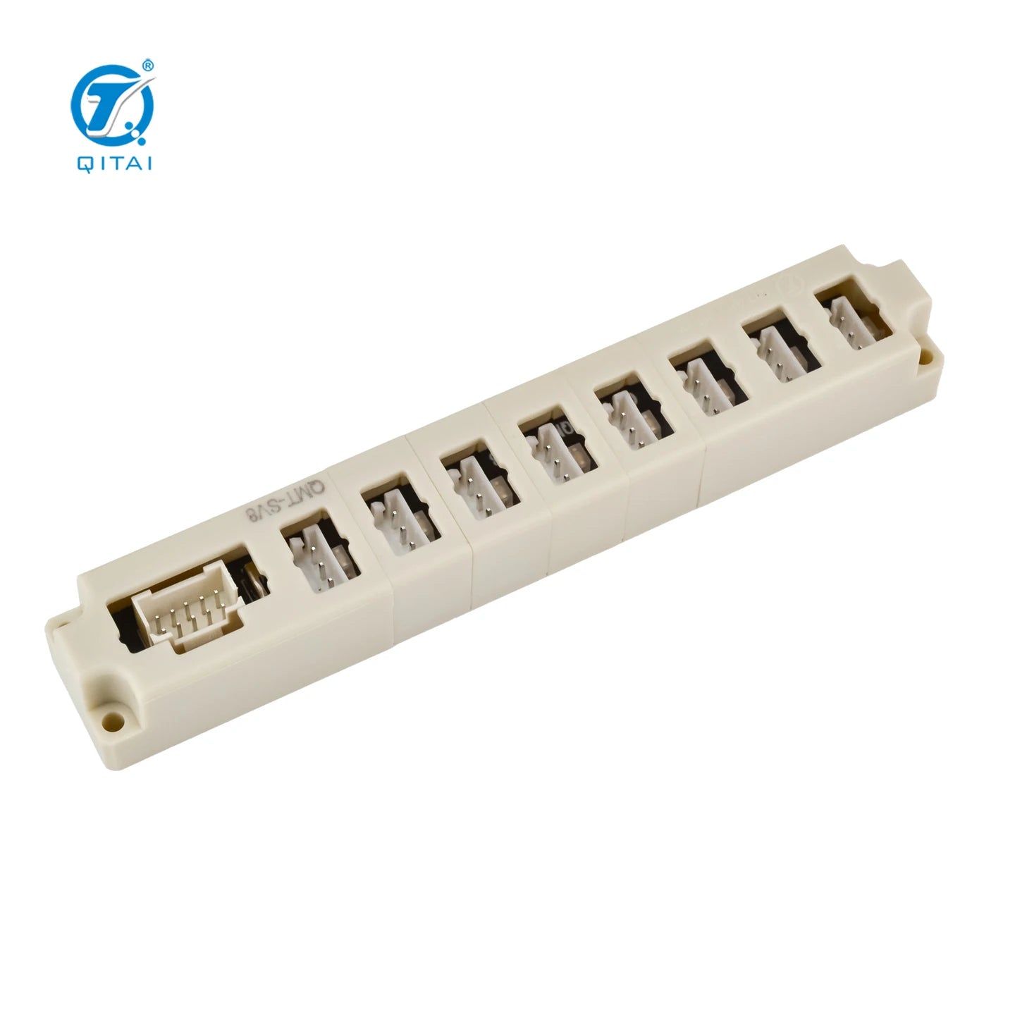QMT-SV8 8 Way Solenoid Valve Island Manifold Terminal Block DC24V 70mA NPN PNP DIN Rail for Factory Automation Machine