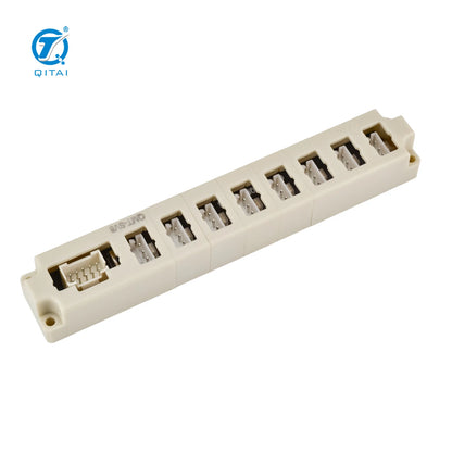 QMT-SV8 8 Way Solenoid Valve Island Manifold Terminal Block DC24V 70mA NPN PNP DIN Rail for Factory Automation Machine