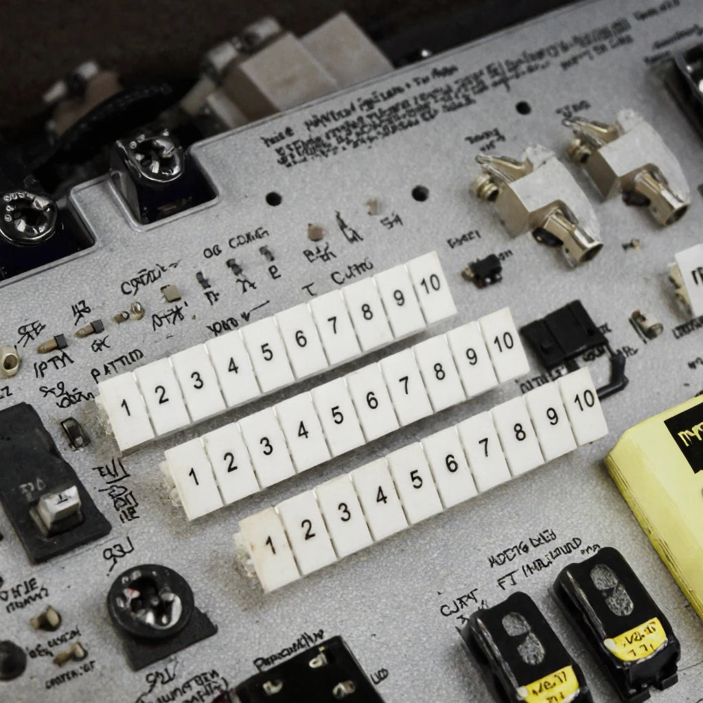 ZB6 Terminal Block Marker Strip White Numbered Label Customizable Printing Identification for Terminal Rail Wiring Assembly